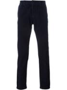 Ami Alexandre Mattiussi Corduroy Trousers, Men's, Size: Large, Blue, Cotton