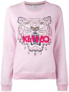 Kenzo - Tiger Sweatshirt - Women - Cotton/polyester/spandex/elastane - Xl, Pink/purple, Cotton/polyester/spandex/elastane