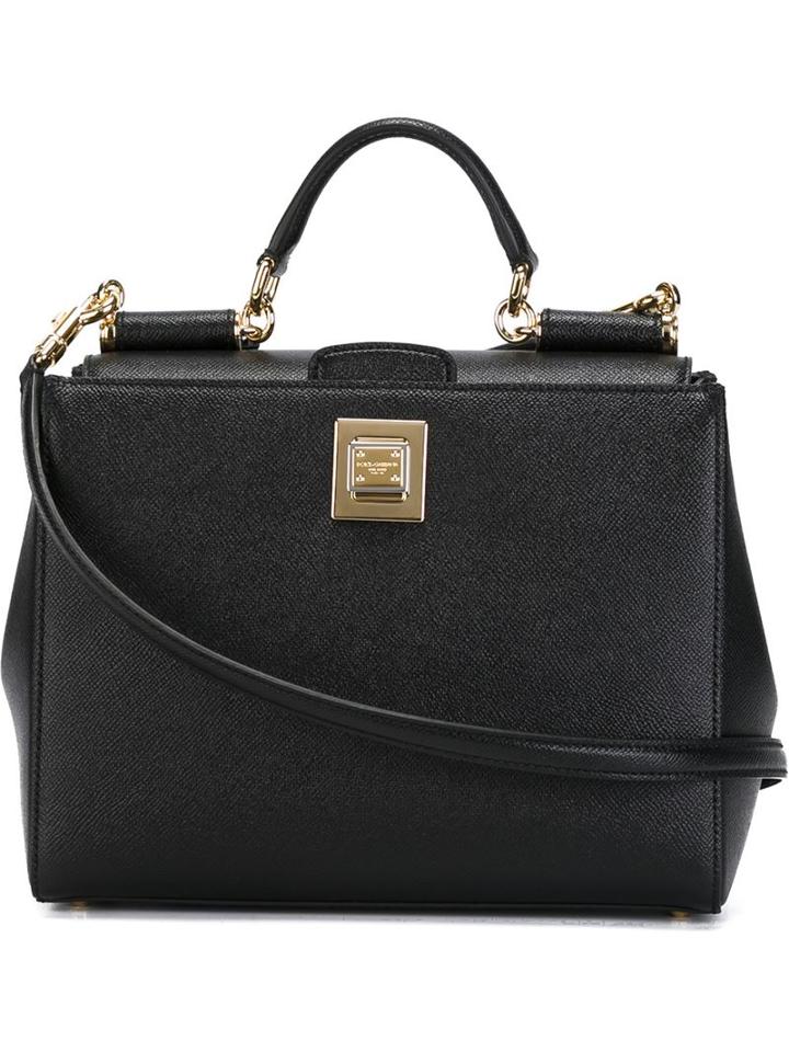 Dolce & Gabbana 'sicily' Tote, Women's, Black, Leather