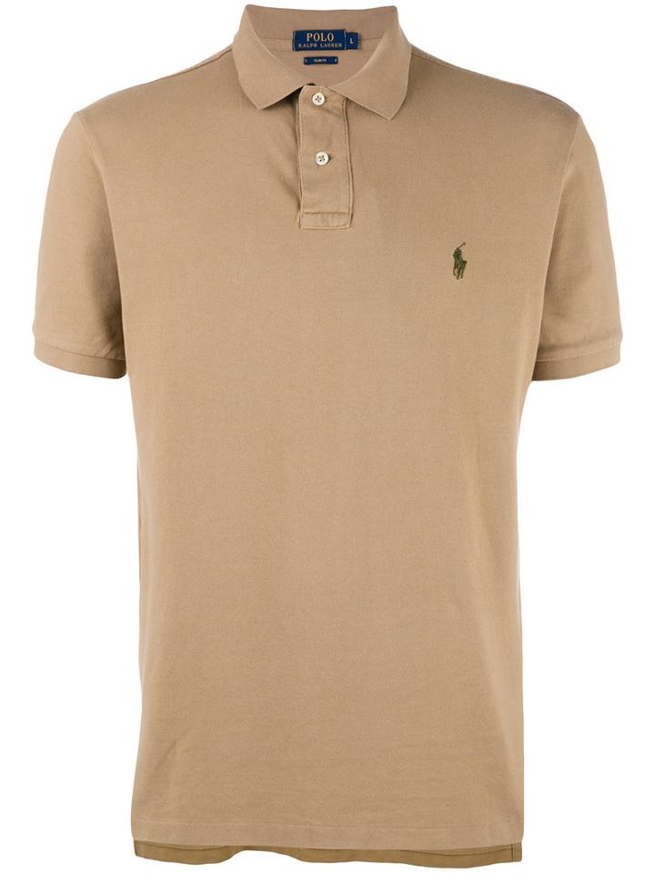 Polo Ralph Lauren - Logo Embroidered Polo Shirt - Men - Cotton - M, Brown, Cotton