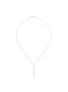 Xiao Wang 14k Yellow Gold Dot Dot Diamond Drop Necklace - Metallic