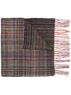 Paul Smith Classic Fringed Scarf - Blue