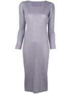 Pleats Please Issey Miyake Pleated Shift Dress - Purple