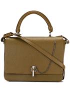 Carven Chain Detail Tote, Women's, Green, Leather