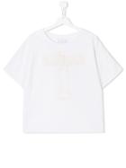 Gaelle Paris Kids Embroidered Patch Top - White