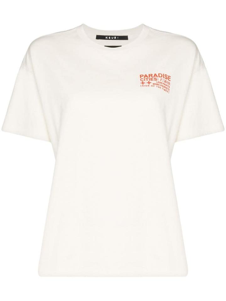 Ksubi Everyday Paradise-printed T-shirt - White