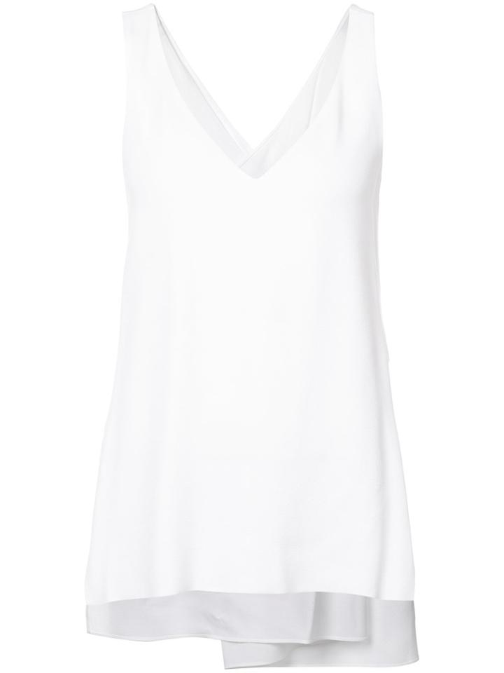 Rosetta Getty Twist Back Tank - White