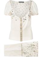 William Vintage 1999 Button Trousers Set - Nude & Neutrals