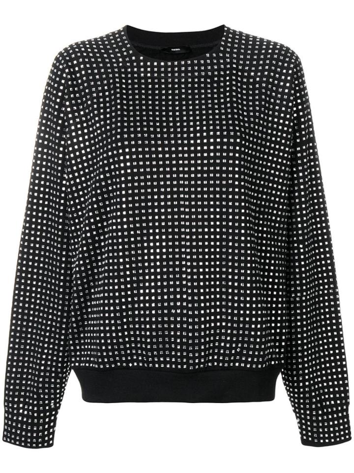 Diesel Embellished Sweatshirt - Black
