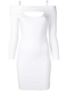 John Richmond Sutcliffe Fitted Mini Dress - White