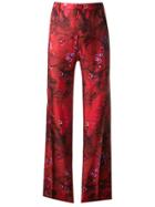 F.r.s For Restless Sleepers Floral Print Trousers - Red