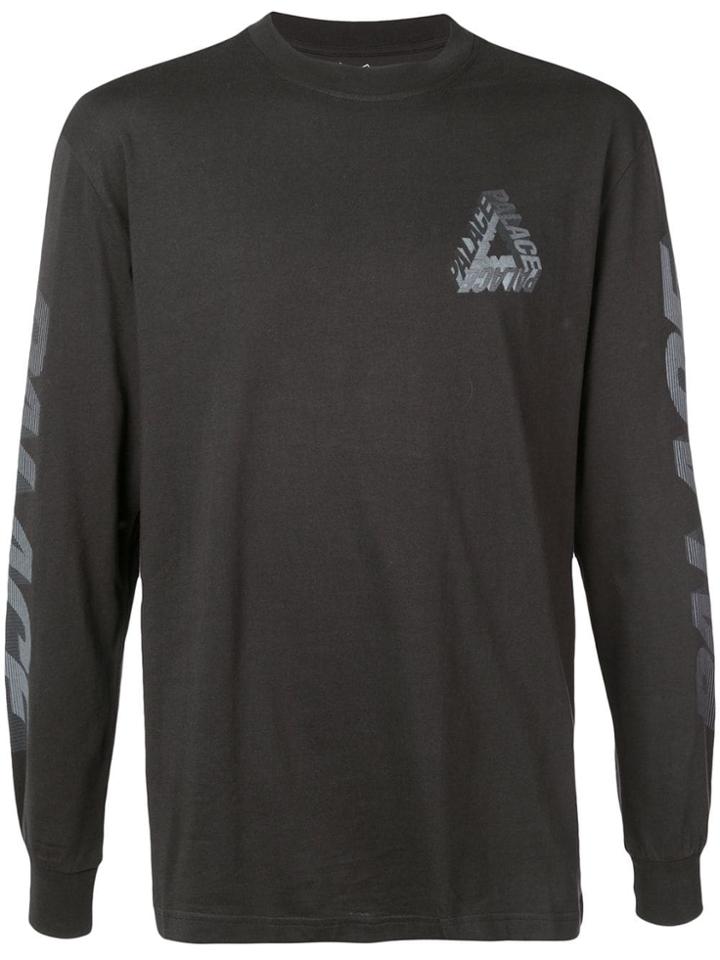 Palace Branded Long Sleeve T-shirt - Black