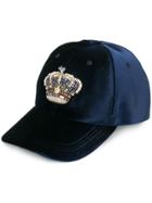 Versace Velvet Crown Baseball Cap - Blue