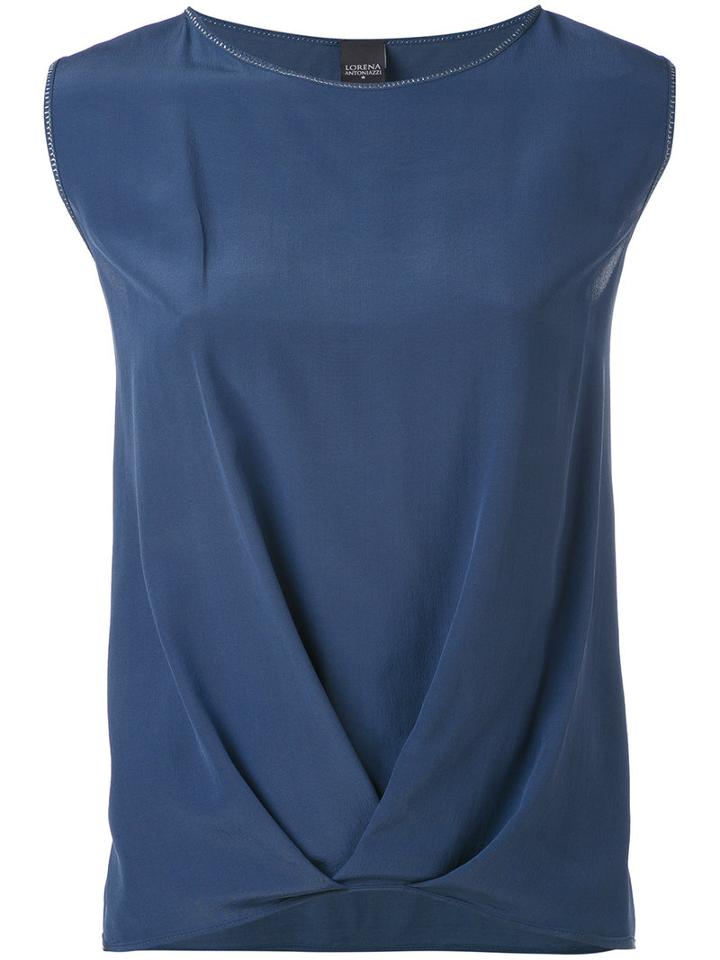 Lorena Antoniazzi - Classic Blouse - Women - Silk - 42, Blue, Silk