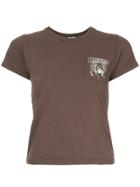 Hysteric Glamour Spider Web Girl Pocket T-shirt - Brown