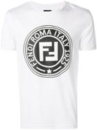 Fendi Double F Logo T-shirt - White