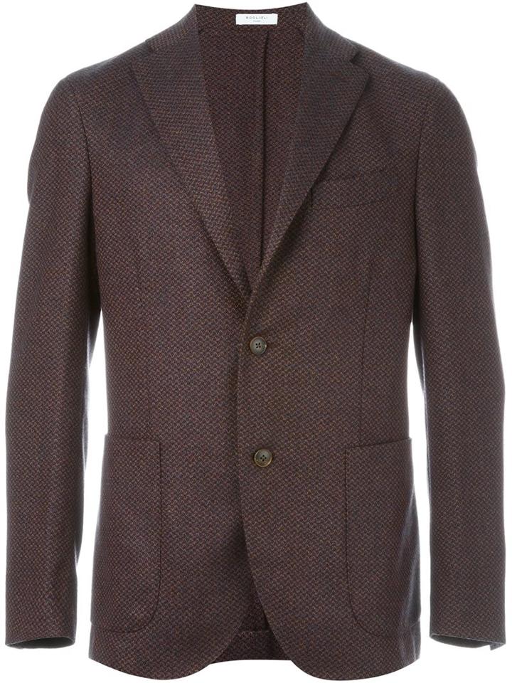 Boglioli Two Button Blazer, Men's, Size: 46, Acetate/cupro/cashmere/wool