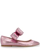 Polly Plume Bow Ballerina Shoes - Pink