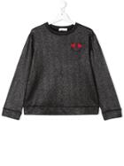 Stella Mccartney Kids Teen Ladybug Smiley Sweatshirt - Black