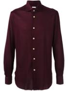 Kiton Classic Shirt, Men's, Size: 43, Red, Cotton