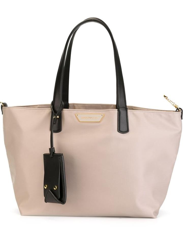 Emporio Armani Contrast Handle Tote