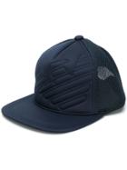 Emporio Armani Embossed Logo Baseball Cap - Blue