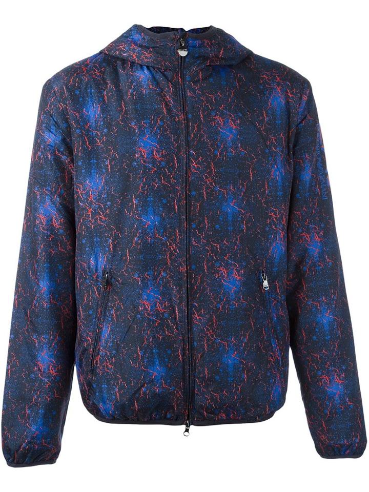 Ea7 Emporio Armani Cracked Print Windbreaker