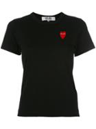 Comme Des Garçons Play - Heart Patch T-shirt - Women - Cotton - Xs, Black, Cotton