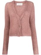Chiara Bertani Chunky Knit Cardigan - Pink
