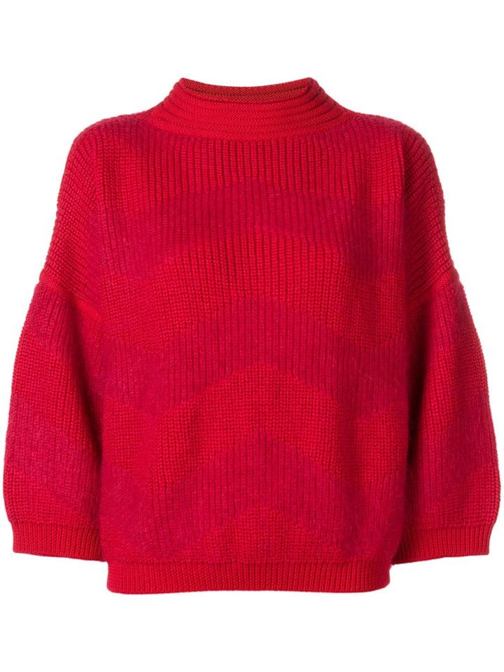 Antonino Valenti Ribbed Sweater - Red