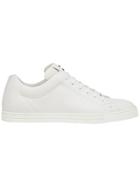 Fendi Appliqué Lace-up Sneakers - White