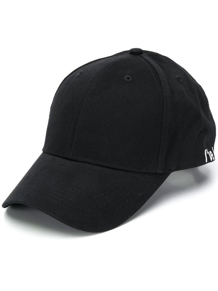 F.a.m.t. Slogan Print Cap - Black