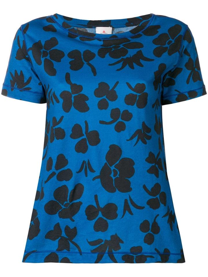 Peuterey Floral Print T-shirt - Blue