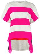 Barbara Bui Striped Short Sleeve Top - Grey