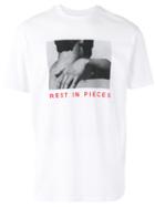 Misbhv 'rest In Pieces' Photo T-shirt, Men's, Size: Medium, White, Cotton