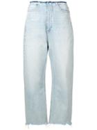 T By Alexander Wang Frayed Edges Jeans - Blue