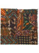 Faliero Sarti Puzzle Patterned Scarf - Green