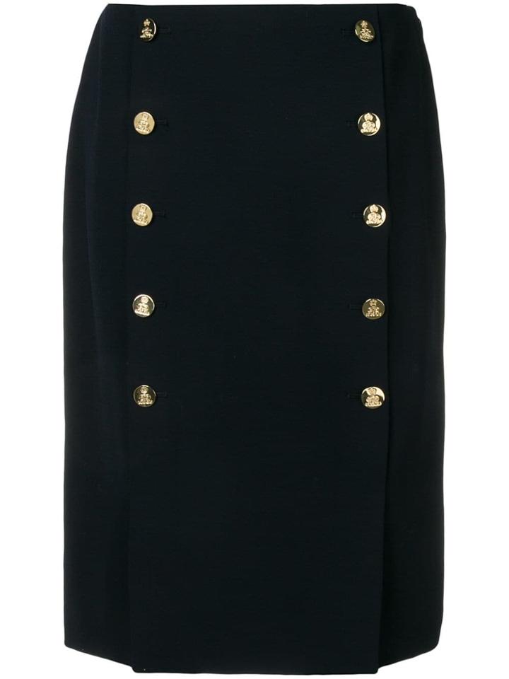 Ralph Lauren Collection Ophelle Midi Skirt - Blue