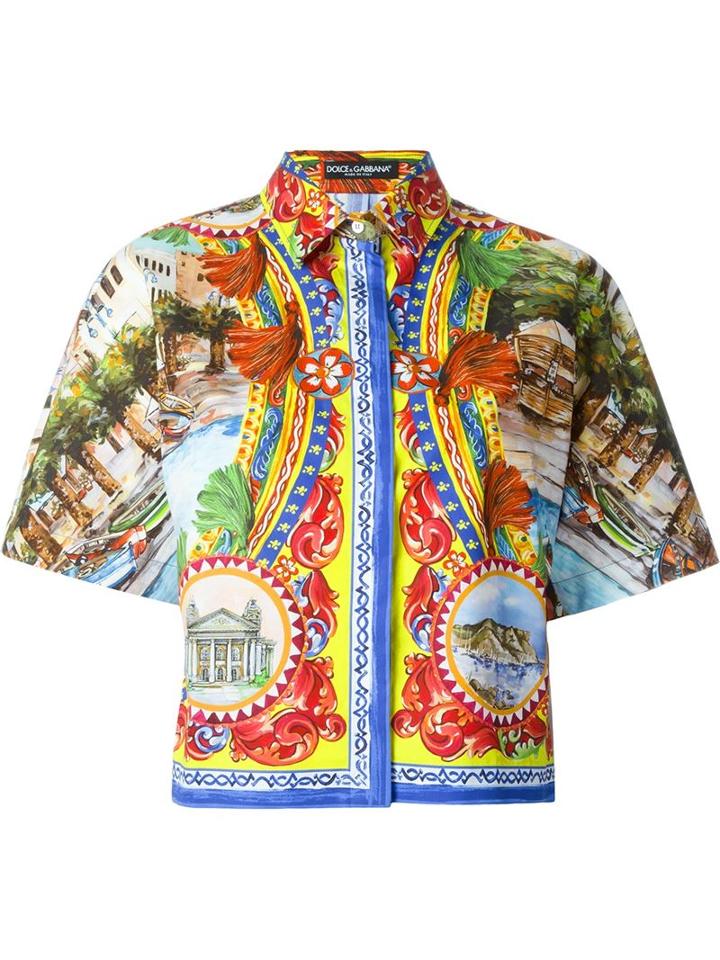 Dolce & Gabbana Printed Boxy Shirt