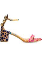 Salvatore Ferragamo Dot Print Sandals