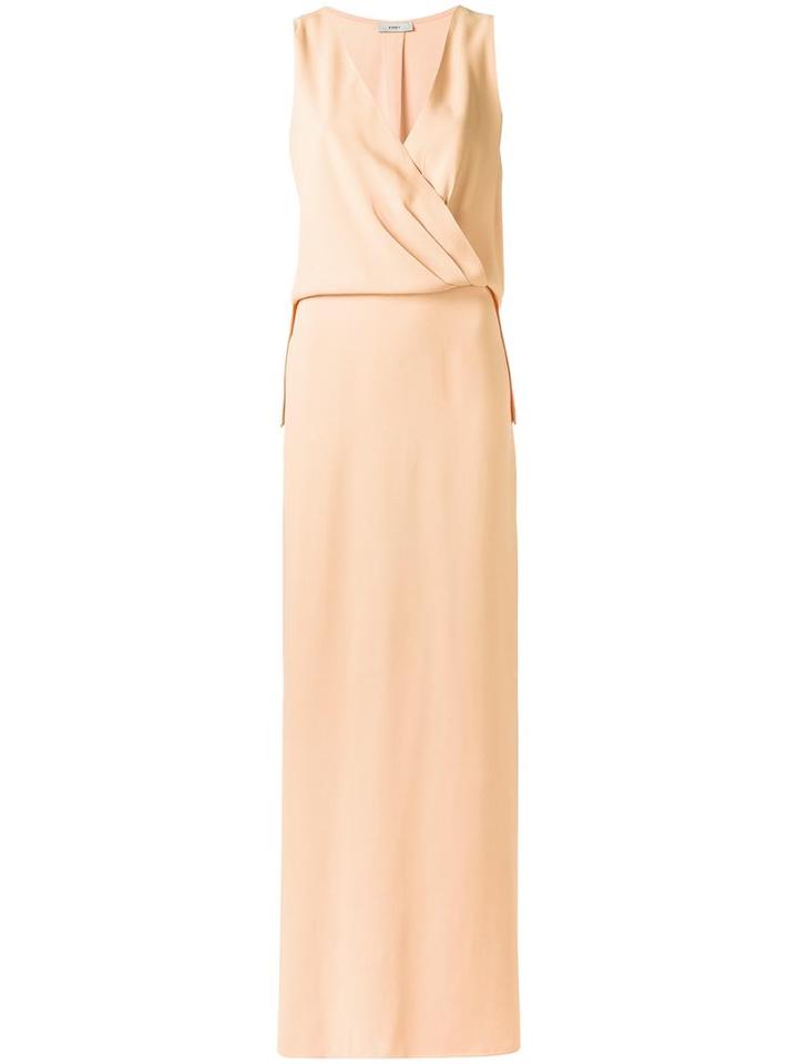 Egrey Side Slit Dress, Women's, Size: 38, Yellow/orange, Acetate/viscose