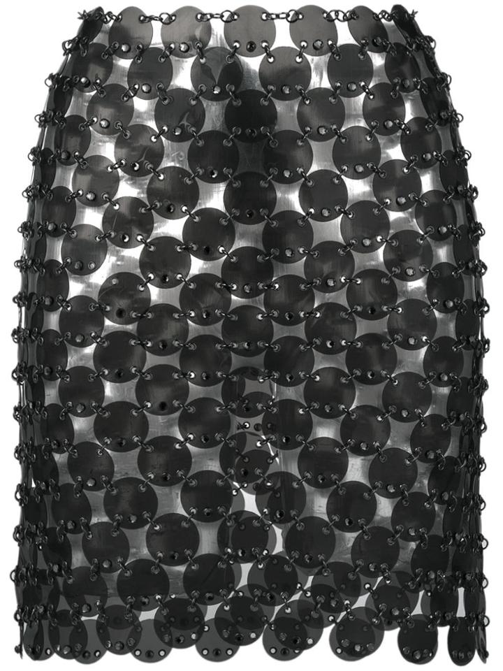 Paco Rabanne Chainmail Mini Skirt - Grey
