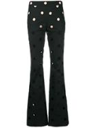 Moschino Eyelet Detail Trousers - Black