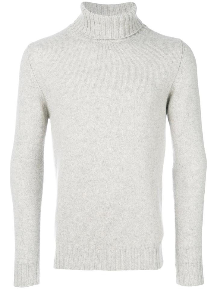 Dell'oglio Roll Neck Jumper - Grey