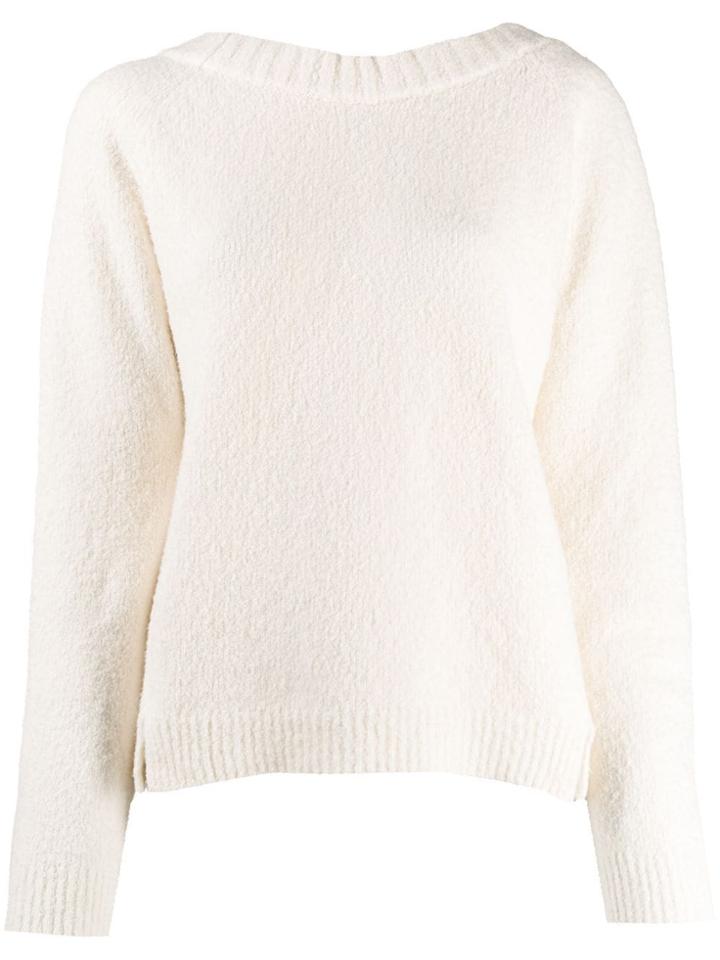 Semicouture Round Neck Jumper - White