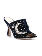 Attico Crystal Embellished Pumps - Blue