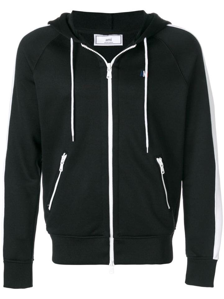 Ami Paris Zipped Hoodie - Black