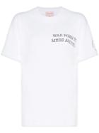 Natasha Zinko Was Born To Mess Around Slogan T-shirt - White