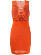 Roberto Cavalli Embellished Tube Short Dress - Orange