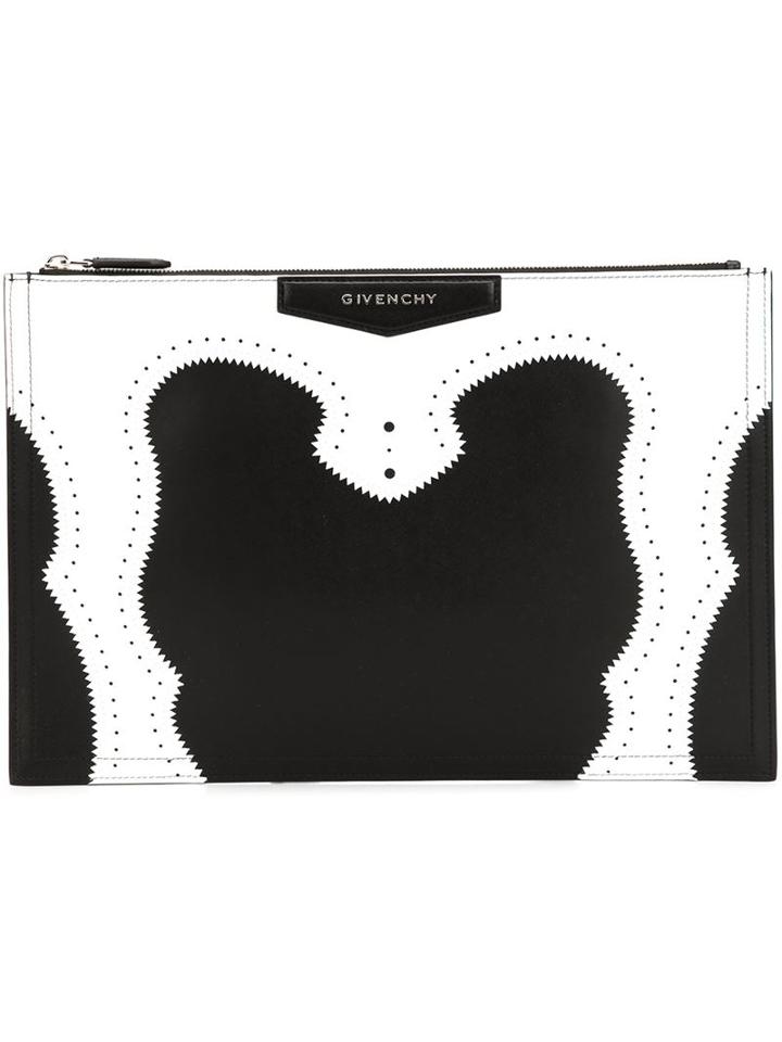 Givenchy - 'antigona' Clutch - Women - Leather - One Size, Black, Leather
